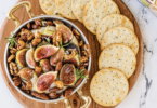 Fig Baked Brie with Crackers, Milton's